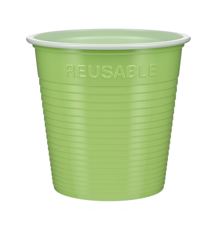 Reusable Economy Shot PS Bicolour Yellow Green 230ml (420 Units) Reusable Economy Shot PS Bicolour Yellow Green 230ml (420 Units)