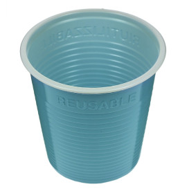 Reusable Economy Shot PS Bicolour Turquoise 230ml (420 Units)