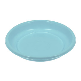 Reusable Plate Deep Economic PS Light Blue Ø20,5cm (150 Units)