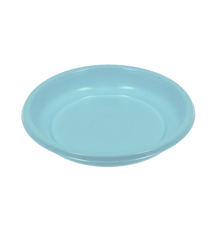 Reusable Plate Deep Economic PS Light Blue Ø20,5cm (25 Units) Reusable Plate Deep Economic PS Light Blue Ø20,5cm (25 Units)