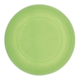 Reusable Plate Flat Economic PS Yellow Green Ø22cm (200 Units)