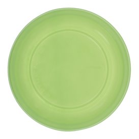 Reusable Plate Flat Economic PS Yellow Green Ø22cm (25 Units) 