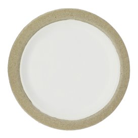 Biodegradable Bagasse Plate White Ø17,5cm (10 Units)