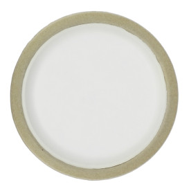 Biodegradable Bagasse Plate White Ø22,5cm (10 Units)