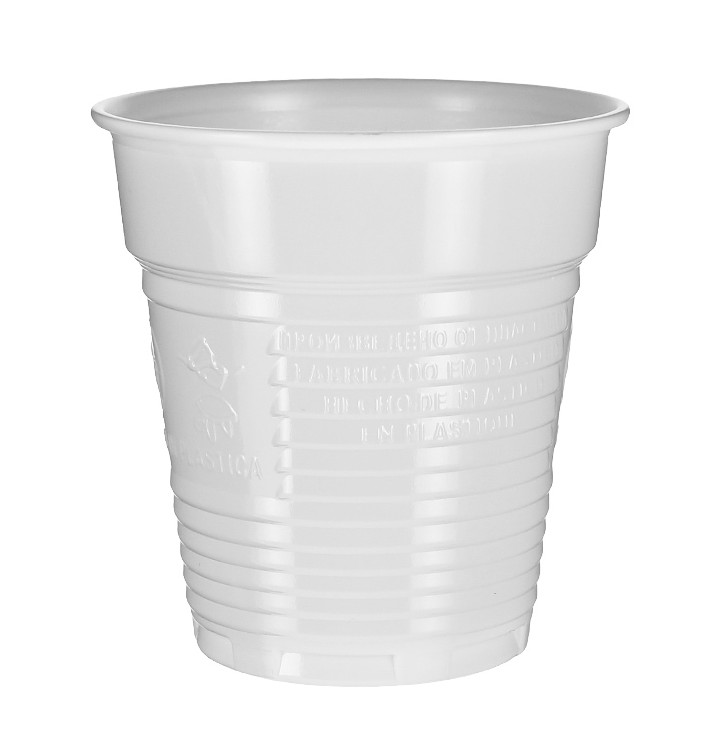 Plastic Cup PS White 166ml Ø7,0cm (3.000 Units)