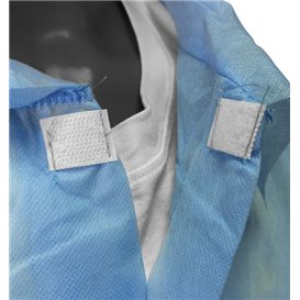 Disposable Lab Coat TST PP Velcro Blue XL (100 Units)