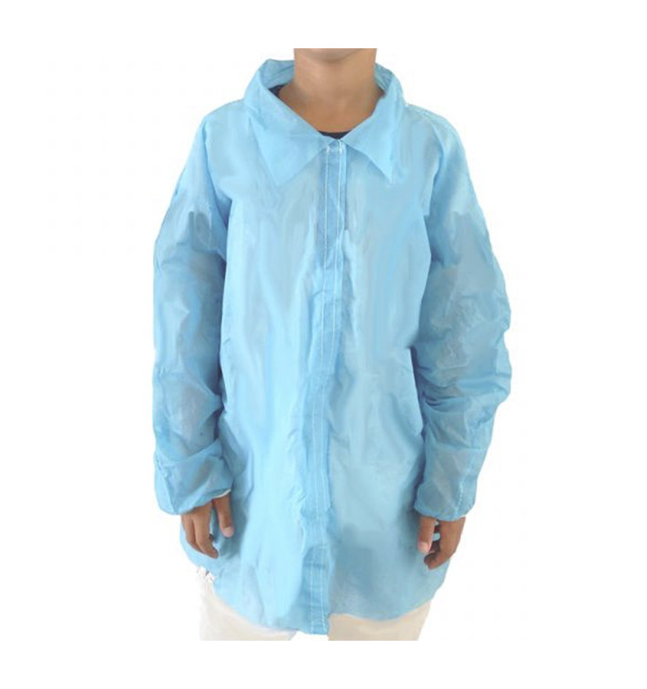 Disposable Kids Lab Coat TST PP Velcro Blue (50 Units) Disposable Kids Lab Coat TST PP Velcro Blue (50 Units)