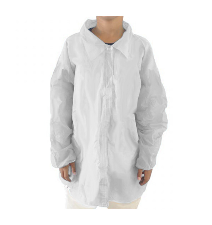 Disposable Lab Coat TST PP Velcro 35gr (1 Unit) Disposable Lab Coat TST PP Velcro 35gr (1 Unit)