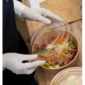 Paper Container Kraft-Kraft + RPET Lid 38 Oz/1140ml (100 Units) Paper Container Kraft-Kraft + RPET Lid 38 Oz/1140ml (100 Units)