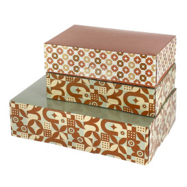 Box for Chocolates and Sweets Coral 22x15x6cm (100 Units)