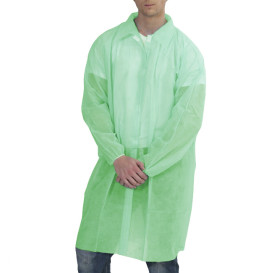 Disposable Lab Coat Visitor Guest TST PP Velcro Green XL 25gr (1 Units) 