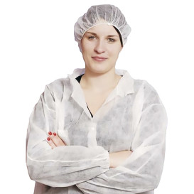Visit Lab Coat TST PP Velcro White XL 25gr (1 Unit)