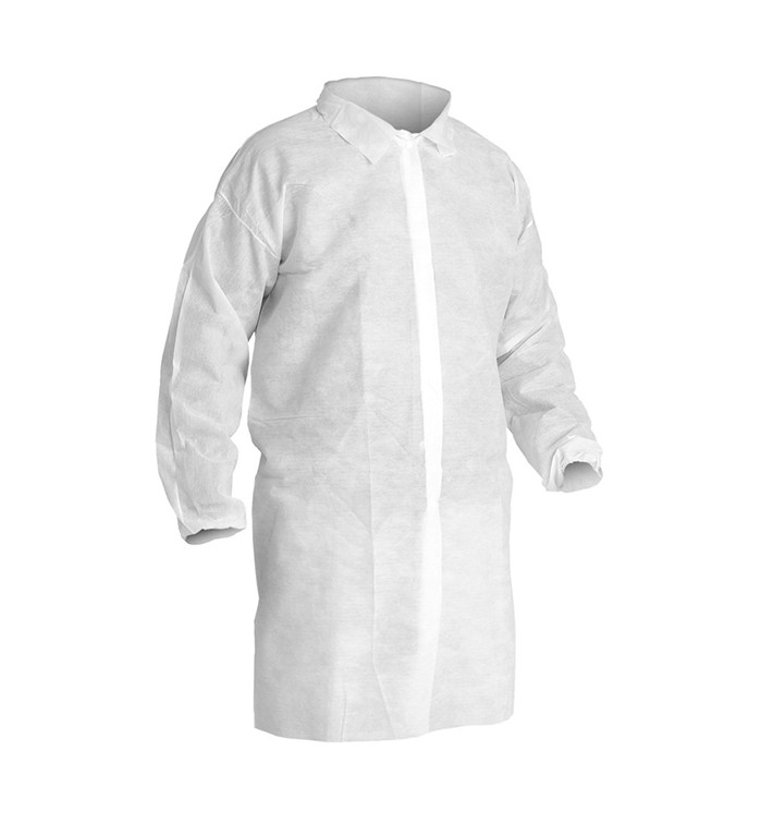 Visit Lab Coat TST PP Velcro White XL 25gr (1 Unit) Visit Lab Coat TST PP Velcro White XL 25gr (1 Unit)