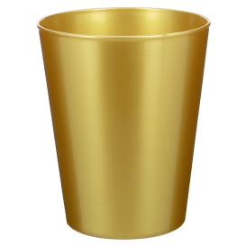 Reusable Cup Durable PP Mineral Gold 330ml (6 Units)