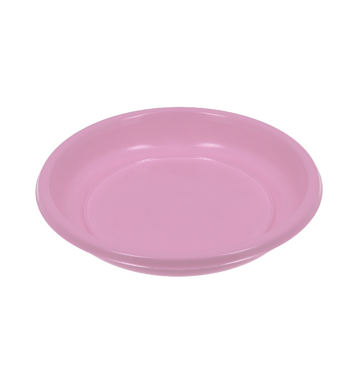 Reusable Plate Deep Economic PS Pink Ø20,5cm (25 Units) Reusable Plate Deep Economic PS Pink Ø20,5cm (25 Units)