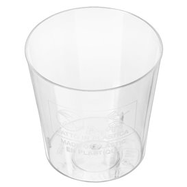 Plastic Shot PS "Moon" Clear 40ml (50 Units) 