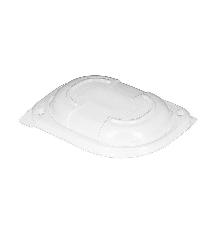 Plastic Lid Translucent Container PP 250/350 and 450ml 14,2x11,1x2cm (20 Units) Plastic Lid Translucent Container PP 250/350 and 450ml 14,2x11,1x2cm (20 Units)