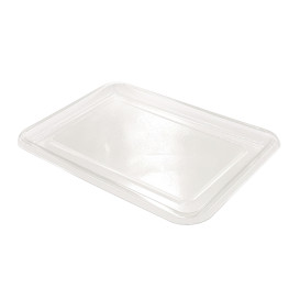 Plastic Tray RPET Transparent 46x30cm (50 Units) 