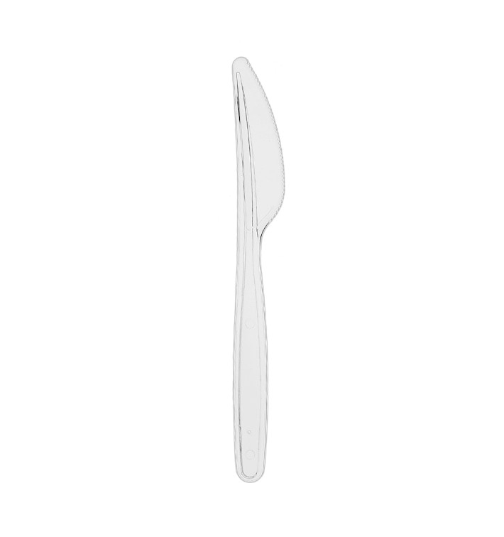 Reusable Knife PS "Diamant" Transparent 180mm (1.000 Units) Reusable Knife PS "Diamant" Transparent 180mm (1.000 Units)