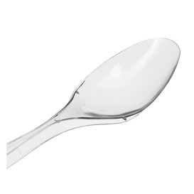 Reusable Spoon PS "Diamant" Transparent 180mm (20 Units)