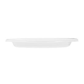 Reusable Plate Flat Economic PS White Ø17cm (400 Units)