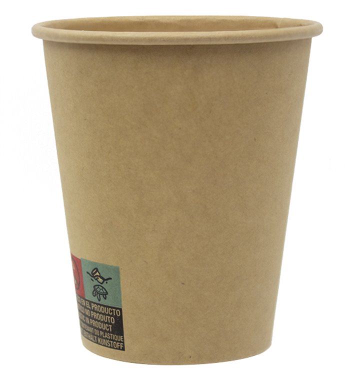 Paper Cup 9 Oz/280ml Kraft-Kraft Ø8,1cm (1.000 Units) Paper Cup 9 Oz/280ml Kraft-Kraft Ø8,1cm (1.000 Units)