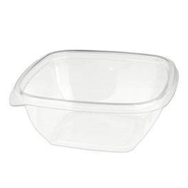 Plastic Bowl PET Square Shape 375ml 125x125x50mm (50 Units) 