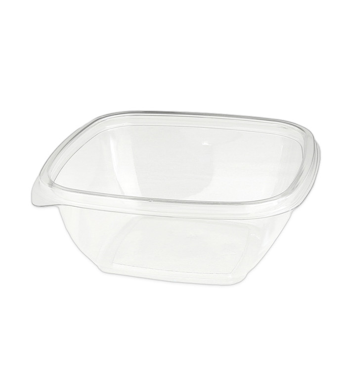 Plastic Bowl PET Square Shape 375ml 125x125x50mm (50 Units) Plastic Bowl PET Square Shape 375ml 125x125x50mm (50 Units)