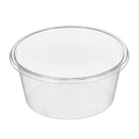 Clear Plastic Reusable Sauce Containers with Lids, Cups/Pot/Tub/Deli/Takeaway