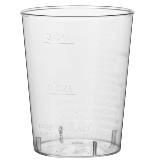 Plastic Shot PS Injection Moulding Clear 40 ml (50 Units) 