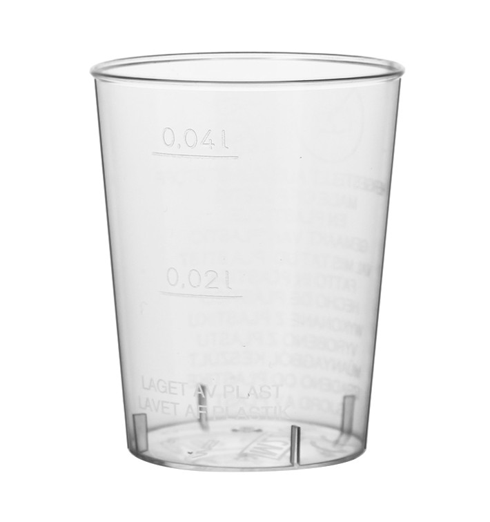 Plastic Shot PS Injection Moulding Clear 40 ml (2000 Units) Plastic Shot PS Injection Moulding Clear 40 ml (2000 Units)