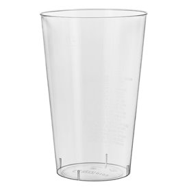 Plastic Cup PS Injection Moulding Clear 400 ml (50 Units)