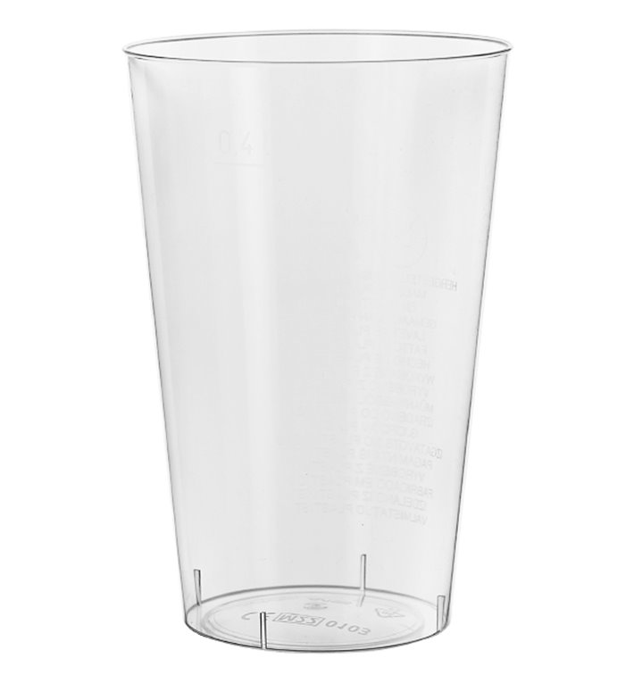 Plastic Cup PS Injection Moulding Clear 400 ml (50 Units) Plastic Cup PS Injection Moulding Clear 400 ml (50 Units)