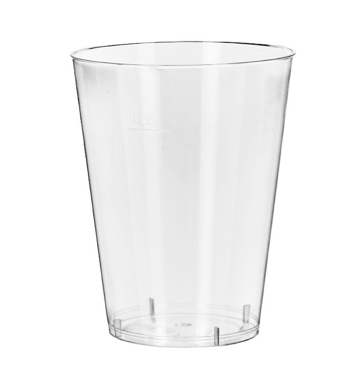 Reusable Cup PS Cristal Ribbed 200ml (25 Units)