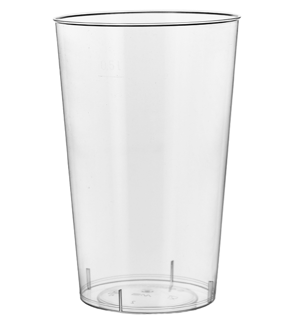 Plastic Cup PS Injection Moulding Clear 500 ml (360 Units)