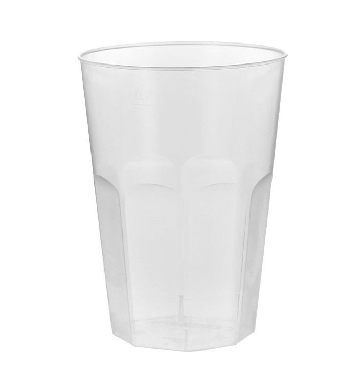 Plastic Cup PP "Deco" Clear 200 ml (500 Units) Plastic Cup PP "Deco" Clear 200 ml (500 Units)