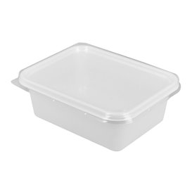 Container with Plastic Lid Clear 12,7x9,1x4,2cm (100 Units) 