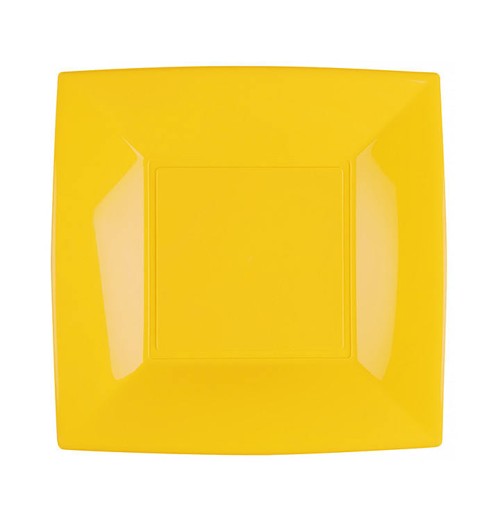 Plastic Plate Flat Mango "Nice" PP 18 cm (300 Units) Plastic Plate Flat Mango "Nice" PP 18 cm (300 Units)