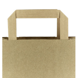 Paper Bottle Bag with Handles Kraft 19+8x37cm (250 Units)