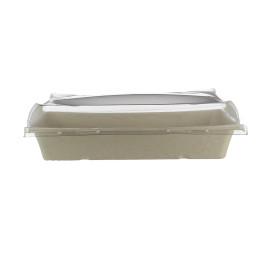 Sugarcane Tray with Lid 750ml 22x16x6cm (15 Units) 