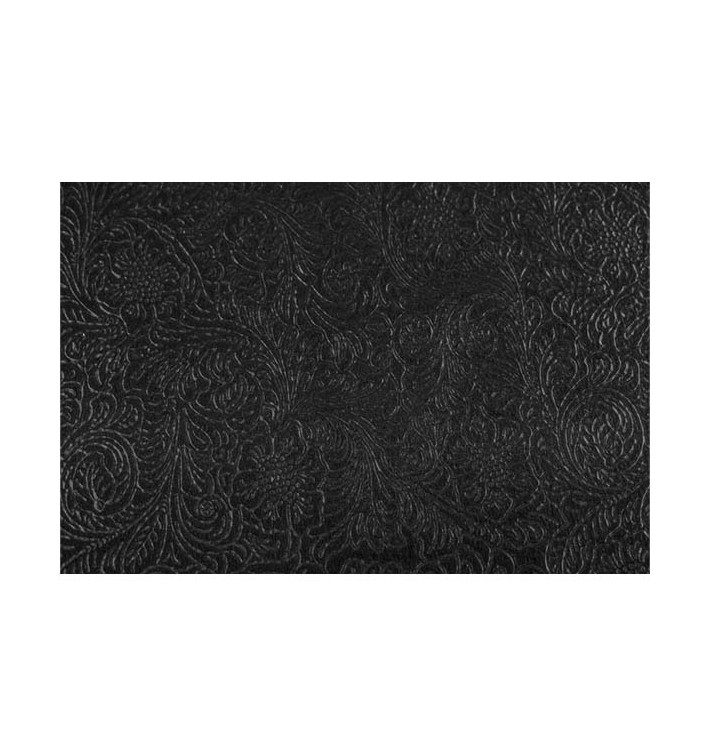 Non-Woven PLUS Tablecloth Black 120x120cm (150 Units) 