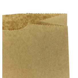 Paper Bag without Handle Kraft Brown 45g/m² 12+8x24cm (25 Units)