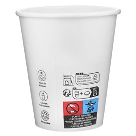 Paper Cup White 9 Oz/280ml Ø8,1cm (600 Units)