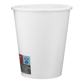 Paper Cup White 9 Oz/280ml Ø8,1cm (50 Units) 