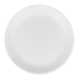 Reusable Plate Durable PP Mineral White Ø21cm (6 Units)