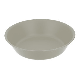 Reusable Plate Durable PP Mineral Grey Ø18cm (54 Units)