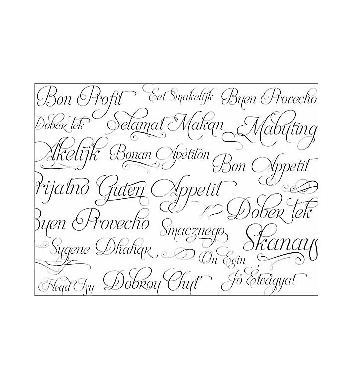 Paper Placemats 30x40cm "Buen Provecho" 40g (1000 Units) Paper Placemats 30x40cm "Buen Provecho" 40g (1000 Units)