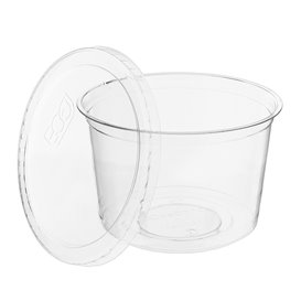 Lid for Tub Deli Container PLA 235,355,470,940ml (50 Units) 