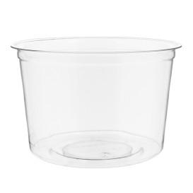 Tub Deli Container PLA Clear Compostable 470ml (50 Units) 