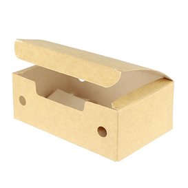 Paper Take-Out Box Small size Kraft 1,15x0,72x0,43cm (25 Units)
